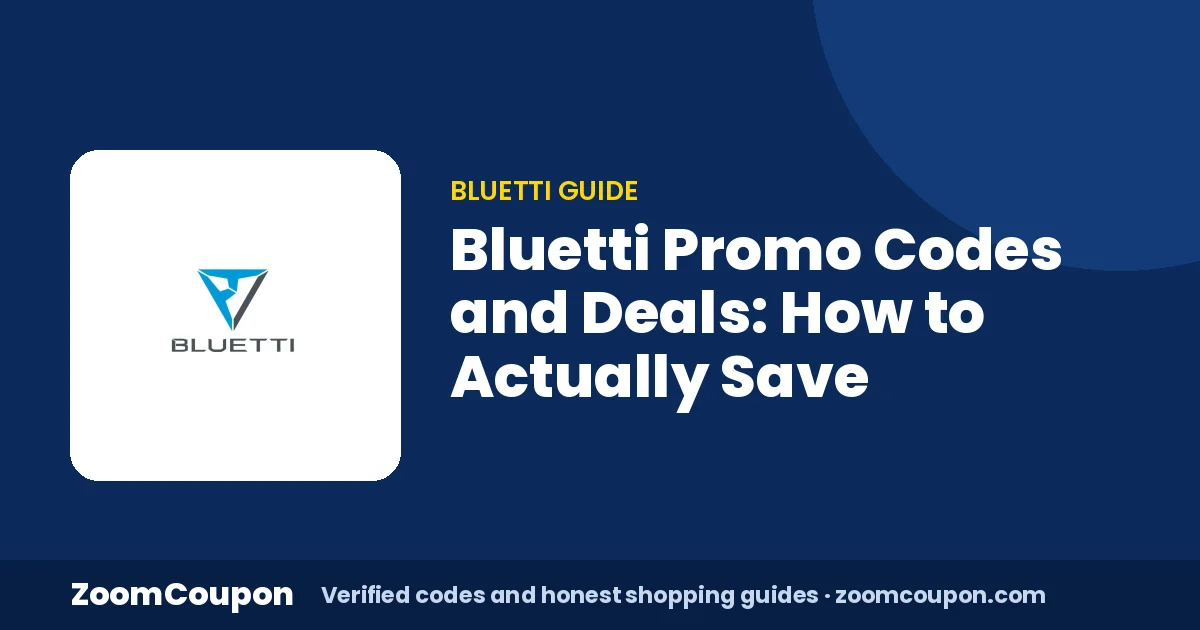 Bluetti Promo Codes and Deals: How to Actually Save