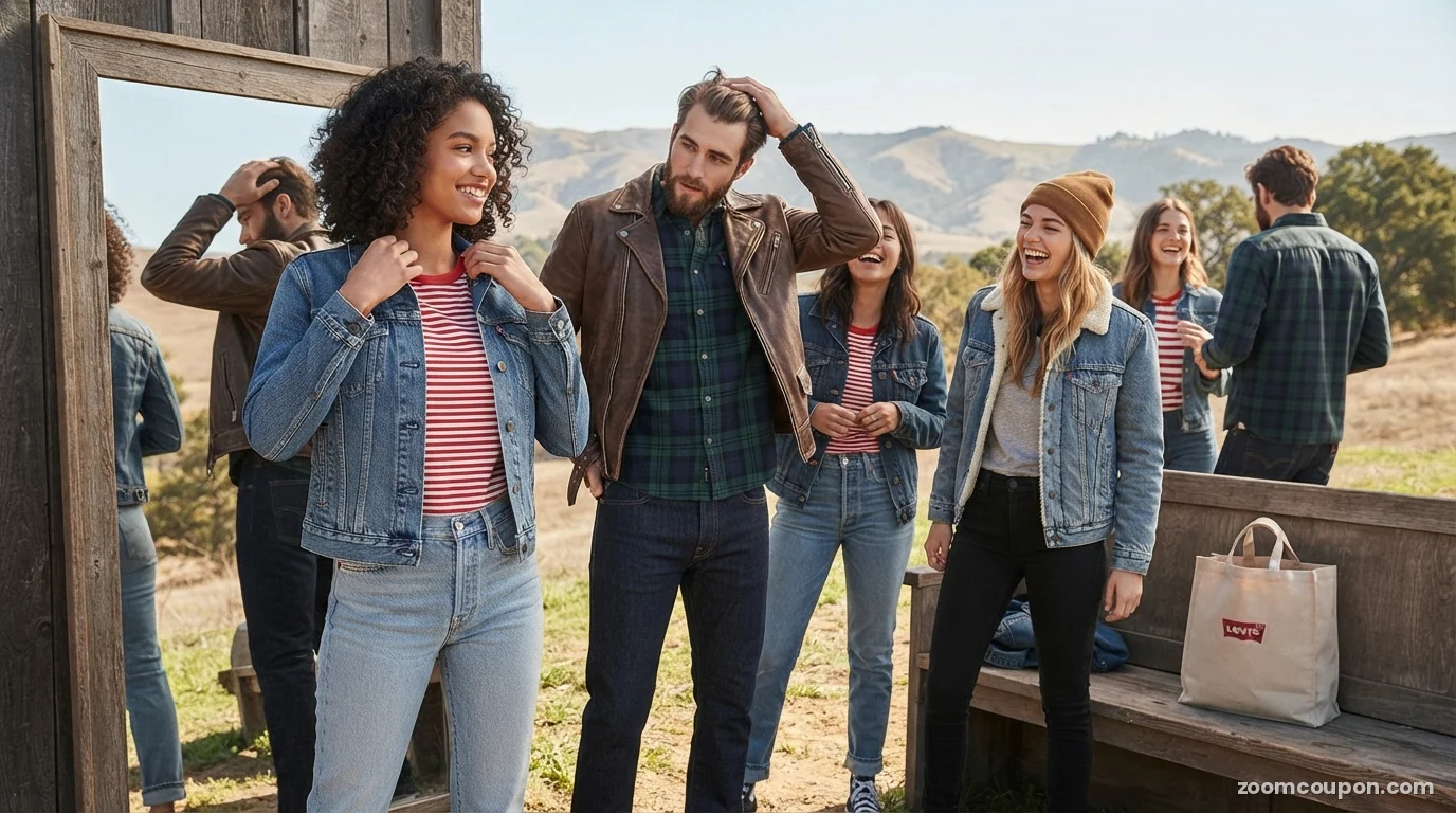 Levi promo codes and deals &mdash; shopper saving at checkout
