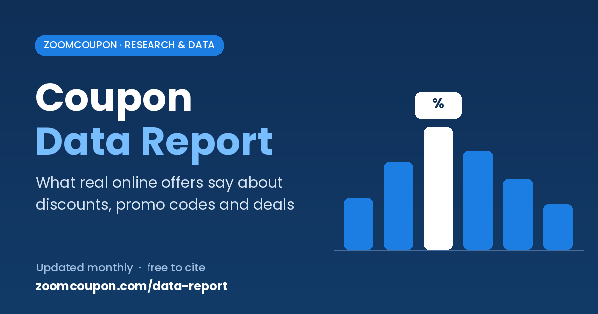 ZoomCoupon Coupon Data Report — what real online offers say about discounts, promo codes and deals